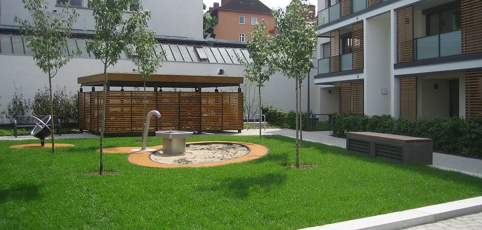 Wohnhöfe Große Düwelstr./Tiestestr., Hannover – Freianlagen im Geschosswohnungsbau, Foto 3