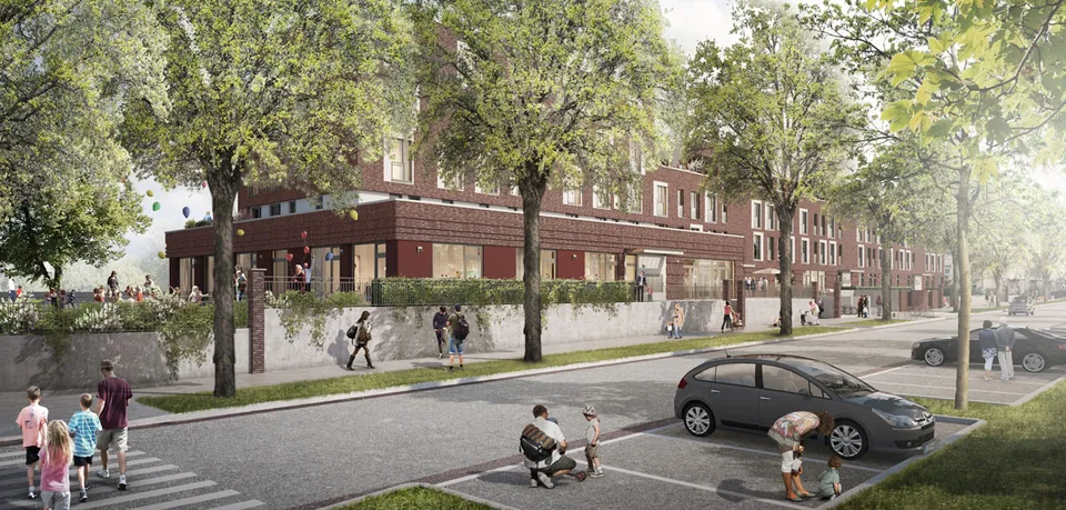 Neubau Mehrfamilienhaus mit KiTa, Bremen – Freianlagen im Geschosswohnungsbau, Foto 1