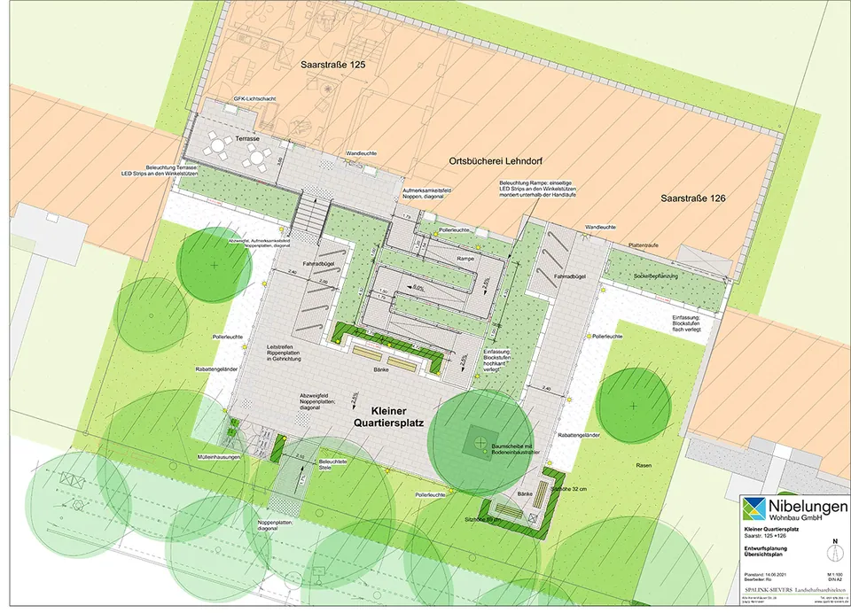 SAARSTR. 125/126 - LEHNDORFPLATZ BRAUNSCHWEIG – Stadtplatzgestaltung, Foto 1