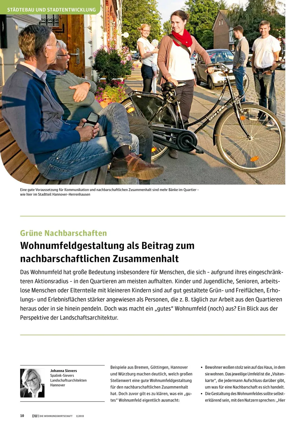 Erschienen in der Zeitschrift DW Die Wohnungswirtschaft, Ausgabe 1/2018