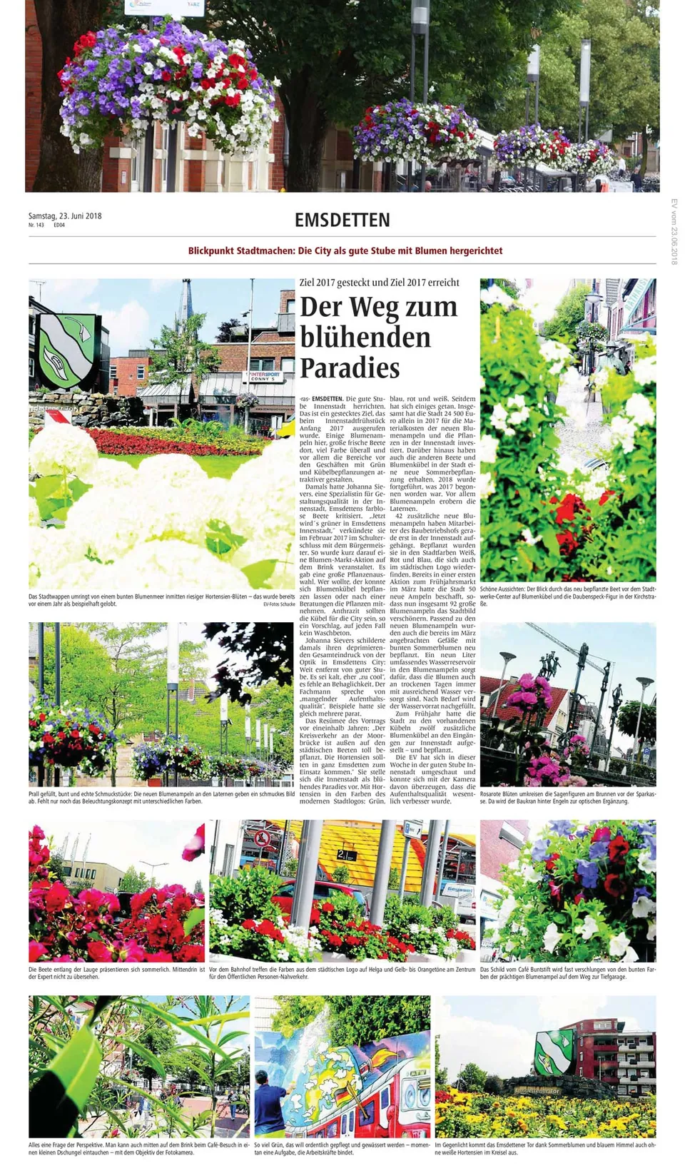 Erschienen in Emsdettener Volkszeitung, 23.6.2018