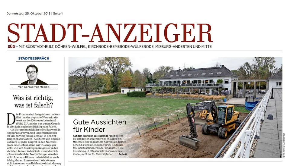 Erschienen in Stadtanzeiger Süd, 25.10.2018