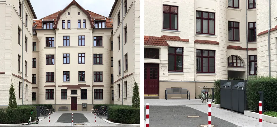 Block Spielhagenstr./Heidornstr. in Hannover- Südstadt – Außenanlagen an denkmalgeschützten Gebäuden, Foto 2