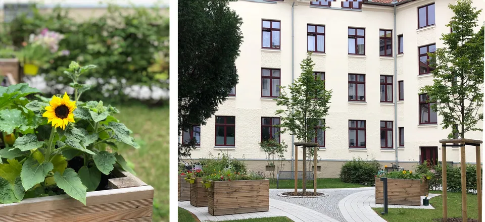 Block Spielhagenstr./Heidornstr. in Hannover- Südstadt – Außenanlagen an denkmalgeschützten Gebäuden, Foto 4