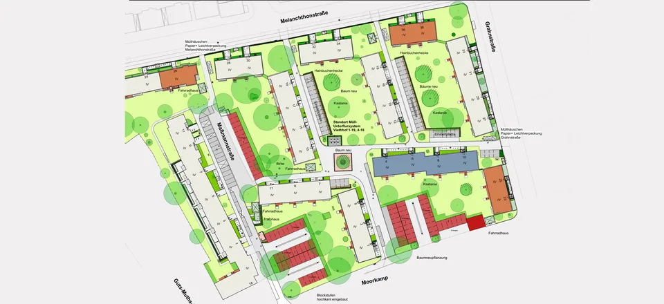 Erneuerung Viethhof Quartier Wohnumfeldverbesserung – Wohnumfeldverbesserung, Foto 1