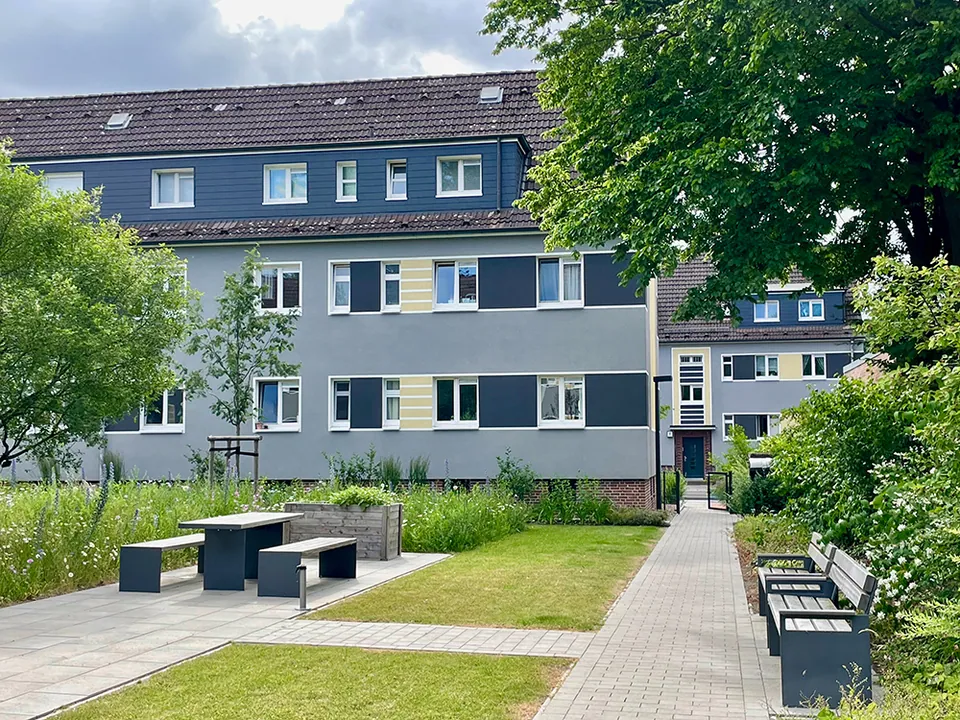 Ladenbecker Furtweg 6/8 und Dünenweg 21 – 25 – Freianlagen im Geschosswohnungsbau, Foto 3